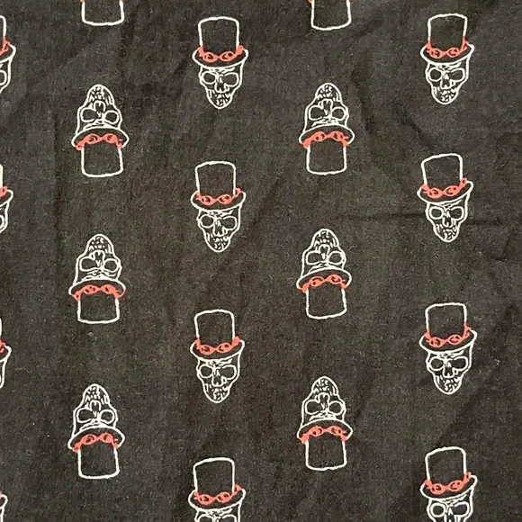 John Varvatos Skull in Top Hat Print Shirt - NWT - Picture 7 of 9